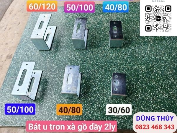 bát sắt chữ u kích thước hình chữ nhật